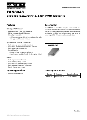 FAN8048 Datasheet PDF Fairchild Semiconductor