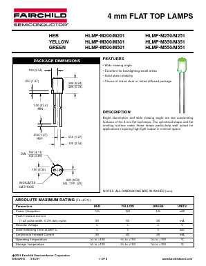 HLMP-M551 Datasheet PDF Fairchild Semiconductor