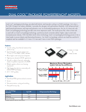 FDMS3006SDC Datasheet PDF Fairchild Semiconductor
