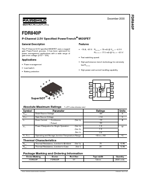 FDR840 Datasheet PDF Fairchild Semiconductor
