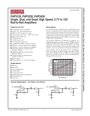 FHP3430 Datasheet PDF Fairchild Semiconductor