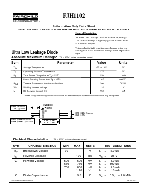 FJH1102 Datasheet PDF Fairchild Semiconductor