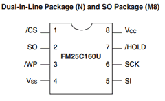 FM25C160UM8 Datasheet PDF Fairchild Semiconductor