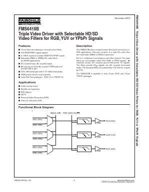 FMS6418BMTC14 Datasheet PDF Fairchild Semiconductor