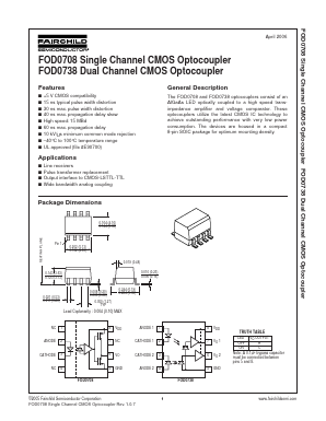 FOD0738 Datasheet PDF Fairchild Semiconductor