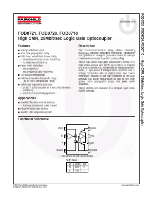 FOD0710 Datasheet PDF Fairchild Semiconductor