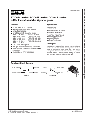 FOD617 Datasheet PDF Fairchild Semiconductor