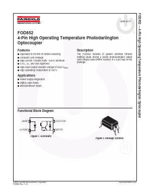 FOD852SD Datasheet PDF Fairchild Semiconductor