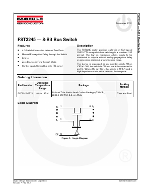 FST3245 Datasheet PDF Fairchild Semiconductor