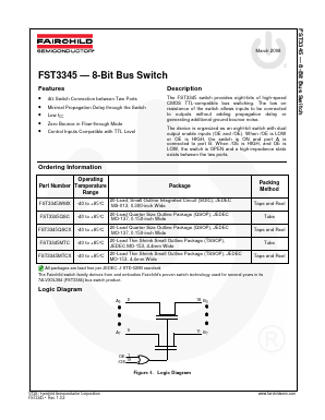 FST3345 Datasheet PDF Fairchild Semiconductor