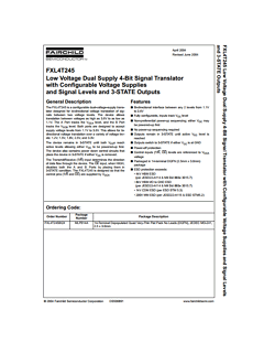 FXL4T245 Datasheet PDF Fairchild Semiconductor