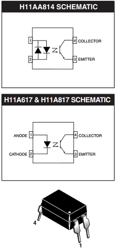 H11A817B.300W Datasheet PDF Fairchild Semiconductor
