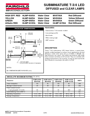 HLMPQ101A Datasheet PDF Fairchild Semiconductor