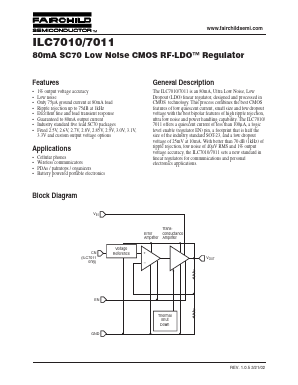 ILC7010AIC530X Datasheet PDF Fairchild Semiconductor