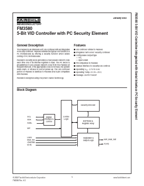 FM3580 Datasheet PDF Fairchild Semiconductor