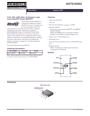 HUF76105SK8 Datasheet PDF Fairchild Semiconductor
