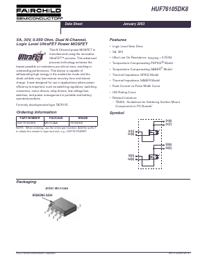 HUF76105DK8T Datasheet PDF Fairchild Semiconductor