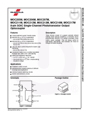 MOC211M Datasheet PDF Fairchild Semiconductor