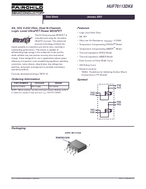 HUF76113DK8 Datasheet PDF Fairchild Semiconductor
