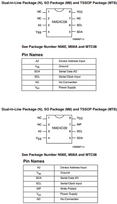 NM24C08M Datasheet PDF Fairchild Semiconductor