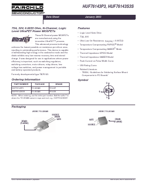 HUF76143S3ST Datasheet PDF Fairchild Semiconductor