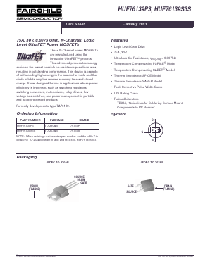 HUF76139P3 Datasheet PDF Fairchild Semiconductor