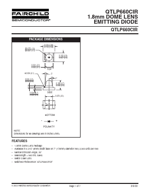 QTLP660CIR Datasheet PDF Fairchild Semiconductor
