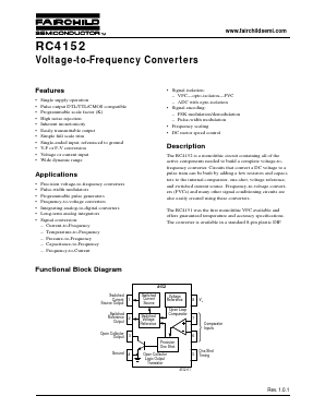 RC4152 Datasheet PDF Fairchild Semiconductor