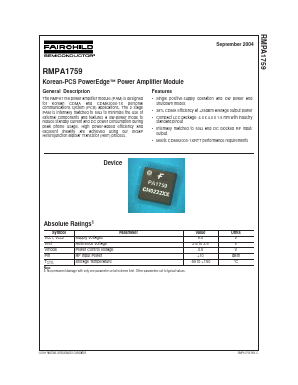 RMPA1759 Datasheet PDF Fairchild Semiconductor