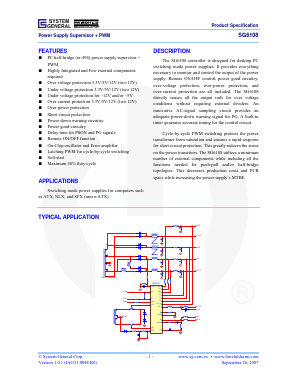SG6108 Datasheet PDF Fairchild Semiconductor