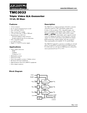 TMC3033X30 Datasheet PDF Fairchild Semiconductor