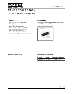 KA3902 Datasheet PDF Fairchild Semiconductor