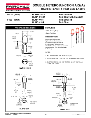 HLMPD101A Datasheet PDF Fairchild Semiconductor