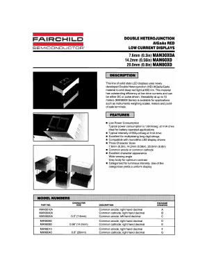 MAN80X0 Datasheet PDF Fairchild Semiconductor