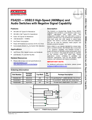 FSA223 Datasheet PDF Fairchild Semiconductor