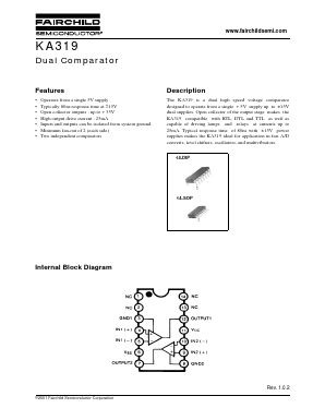 KA319D Datasheet PDF Fairchild Semiconductor
