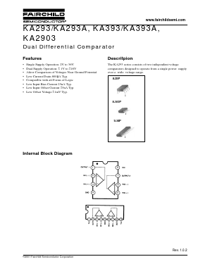 KA293D Datasheet PDF Fairchild Semiconductor