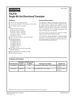 FXLP34 Datasheet PDF Fairchild Semiconductor
