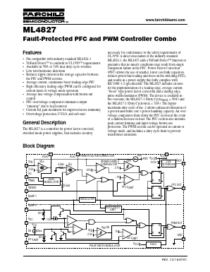 ML4827 Datasheet PDF Fairchild Semiconductor