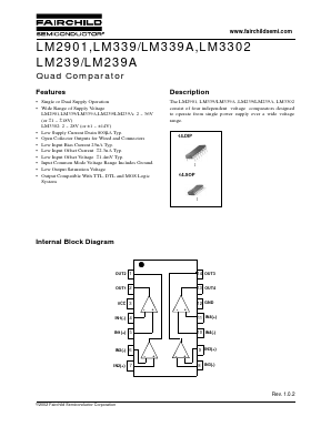 LM2901N Datasheet PDF Fairchild Semiconductor