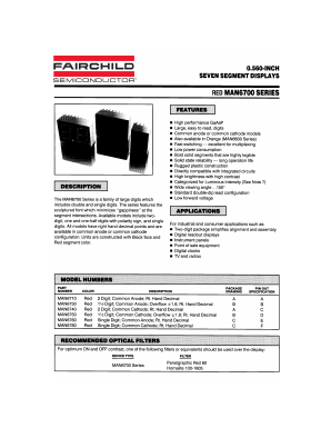 MAN6730 Datasheet PDF Fairchild Semiconductor