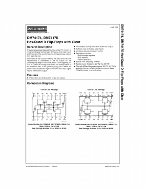 DM54175J Datasheet PDF Fairchild Semiconductor
