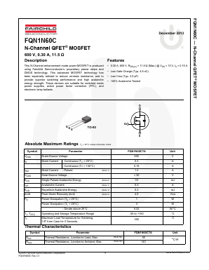 1N60C Datasheet PDF Fairchild Semiconductor