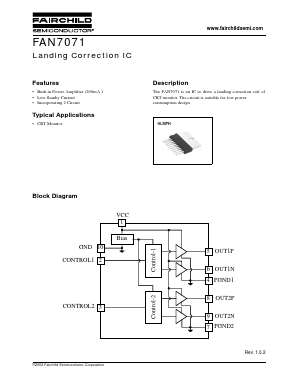 FAN7071 Datasheet PDF Fairchild Semiconductor