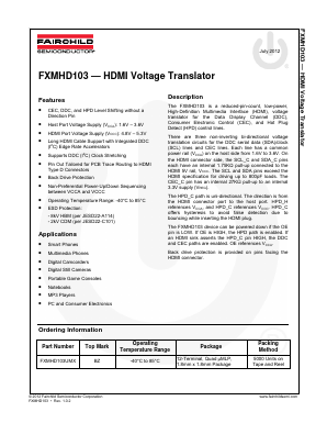 FXMHD103 Datasheet PDF Fairchild Semiconductor