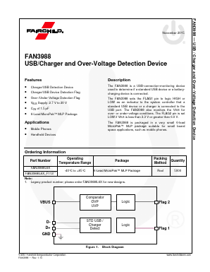 FAN3988IL6X Datasheet PDF Fairchild Semiconductor