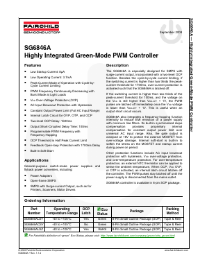 SG6846ACSY Datasheet PDF Fairchild Semiconductor