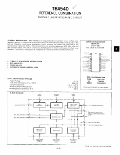 TBA540Q Datasheet PDF Fairchild Semiconductor