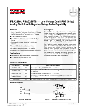 FSA2269 Datasheet PDF Fairchild Semiconductor