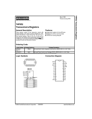 74F652SC Datasheet PDF Fairchild Semiconductor
